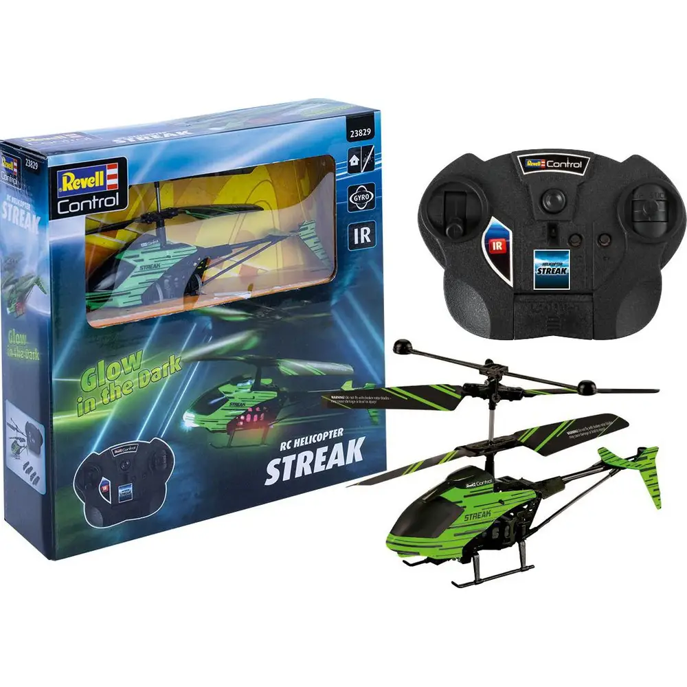 Revell Helicóptero RC Glow in the dark - Streak - Juguete de interior