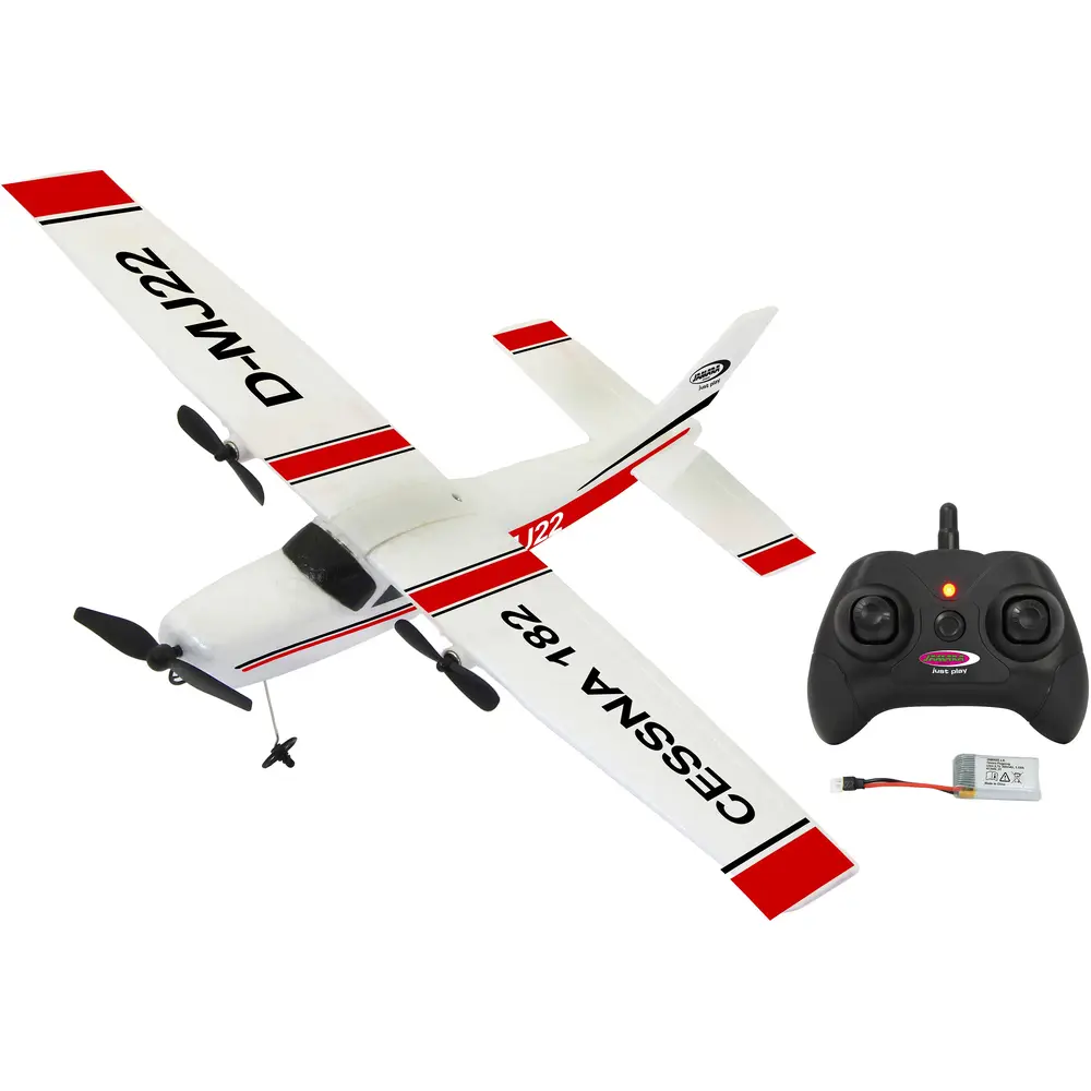 Jamara avión RC Cessna 182 control remoto 2,4GHz Gyro 2CH