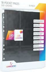 Gamegenic archivador 18 fundas sideloading negro 10 unidades cartas
