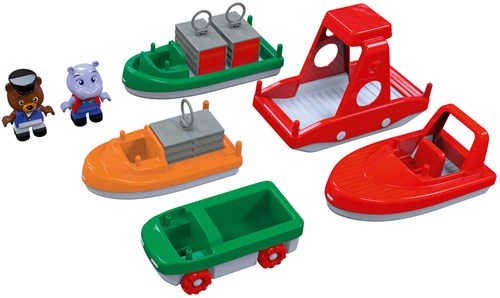 Aquaplay set de barcos - juguete acuático con Wilma & Bo - 10 piezas-2