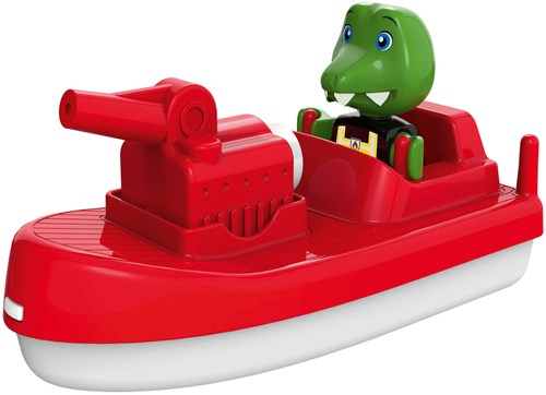 Aquaplay barco de bomberos juguete de agua con bomba para niños