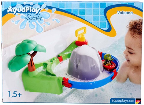 Aquaplay set de baño Sploshy Volcano con máquina de espuma y circuito de agua