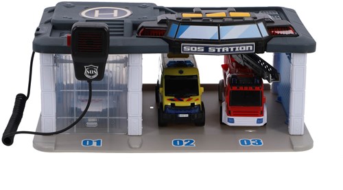 Dickie garage rescue center juguete con luz y sonido - centro de rescate-2