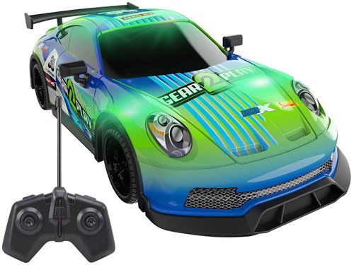 RC Night Flash coche teledirigido - coche de carreras con luces LED 1:16-2