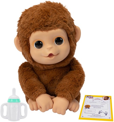 Moose Toys mono de peluche interactivo Mi bebé mono Mango con sonidos-2