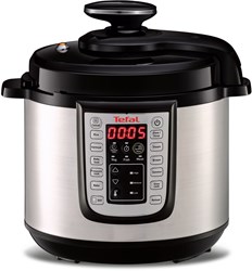 Tefal olla de cocción lenta multicooker olla a presión 6L plata negro 25 programas