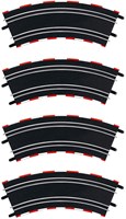 Carrera pista de carreras curvas suaves set - 4 piezas - 1:43 plástico
