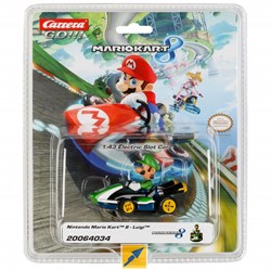 Carrera coche de carreras Luigi - Coche de juguete Mario Kart escala 1:43