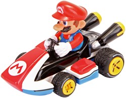 Super Mario Kart coche de juguete pullback Mario coche de carreras plástico