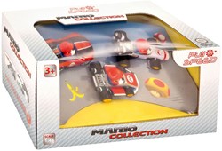 Carrera coche de juguete Super Mario coches de retroceso 3 unidades Mario Kart