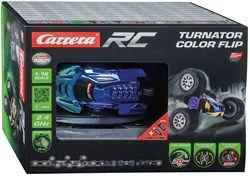Carrera RC coche acrobático Turnator Color Flip - coche teledirigido 1:16 con LED