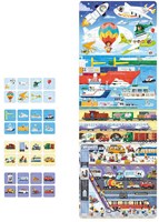 Banana Panda puzzle transporte juguete educativo vehículos 60 piezas niños-2