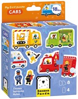 Banana Panda juguete puzzle - Mi Primer Puzzle Coches para niños pequeños