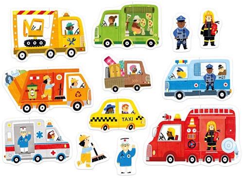 Banana Panda juguete puzzle - Mi Primer Puzzle Coches para niños pequeños-2