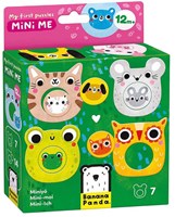 Banana Panda puzzle animales con bebés - juguete educativo de cartón