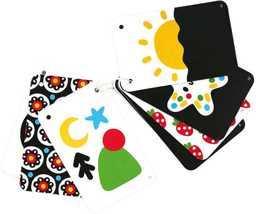 Banana Panda tarjetas bebé alto contraste para bebés 0-3 meses educativo-2