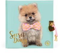 Studio Pets diario con candado - Cachorro Pomerania Puffy rosa