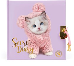 Studio Pets diario con candado - gatito Mousie - diario rosa
