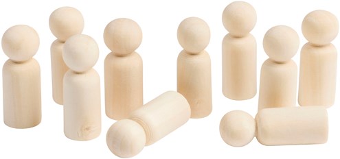 Eduplay figuras de madera - juguete creativo - 10 piezas