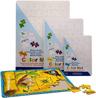 Collall puzzle para colorear cartón A5 blanco 20 piezas - puzzle creativo