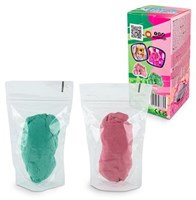 Tuban arena cinética Fluffy Sand - arena de juego rosa y verde 2 x 70 g-3