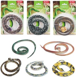 Toi-Toys serpiente juguete realista 60cm animal plástico