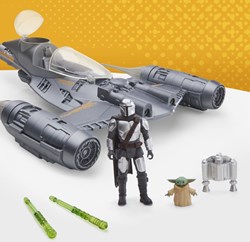 Hasbro Star Wars vehículo figura de acción Mandalorian N-1 Starfighter 10cm