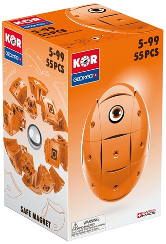 Geomag KOR 2.0 Pantone 151 Orange 55 pcs juguete de imán de neodimio 55 pieza(s) Naranja