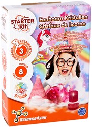 Set de juego ciencia cristales unicornio experimentar y descubrir