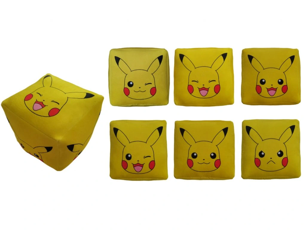 Pokemon Kubus kussen 25x25cm -Pickahu