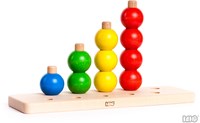 Bajo bolas apilables - juguete pirámide colorido para niños