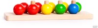 Bajo bolas apilables - juguete pirámide colorido para niños-2