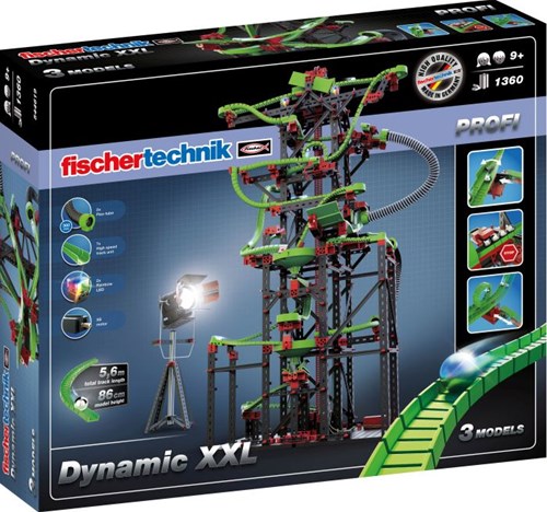 fischertechnik pista de canicas Dynamic Set XXL - kit de construcción con LED