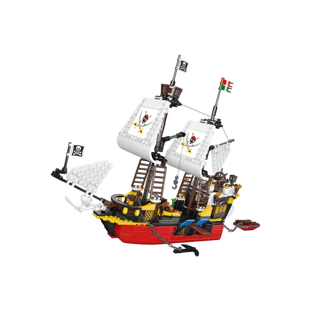 Vedes barco pirata set de construcción 928 bloques - juguete creativo para niños