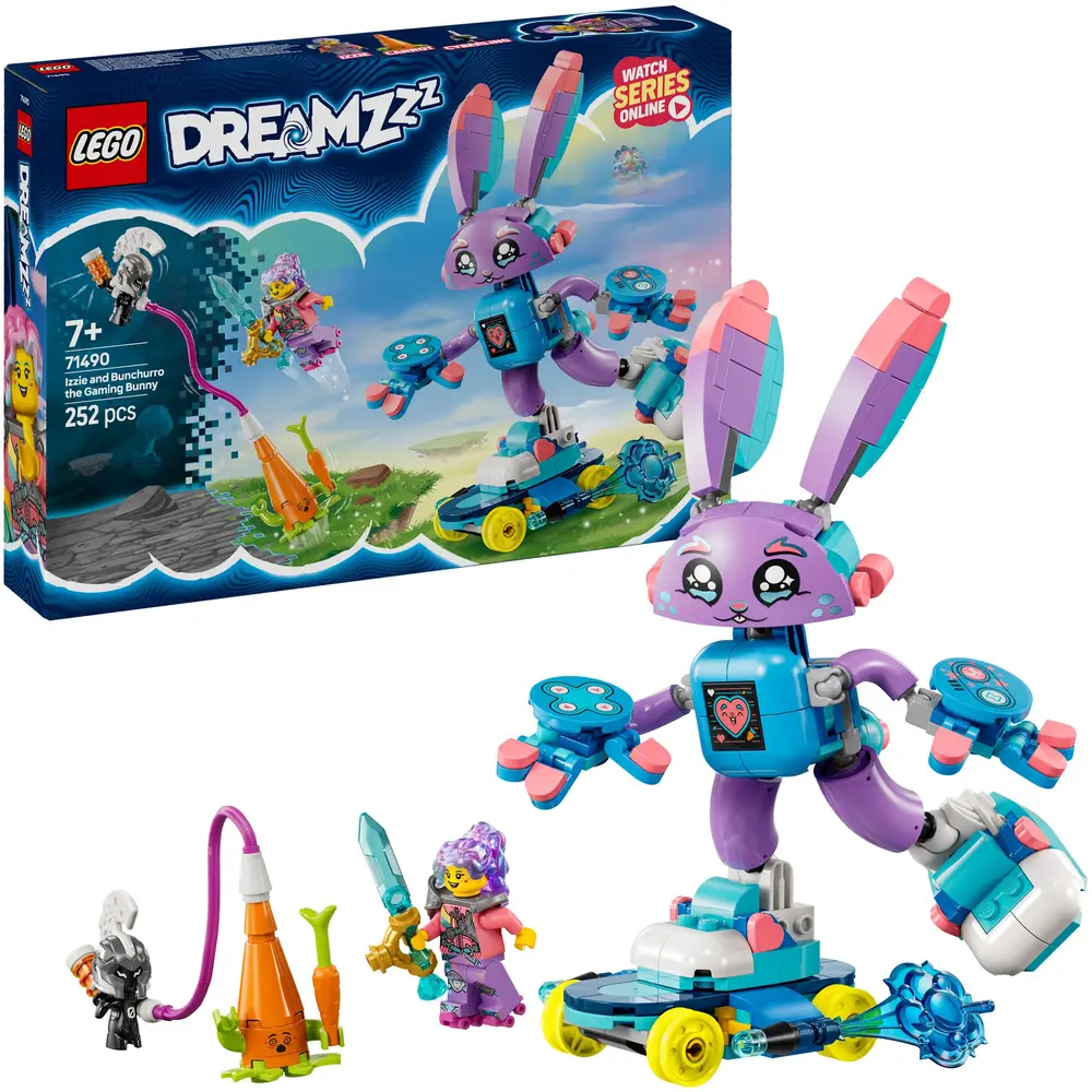 LEGO DREAMZzz set de construcción Izzie y Bunchurro el conejo gamer - 71490