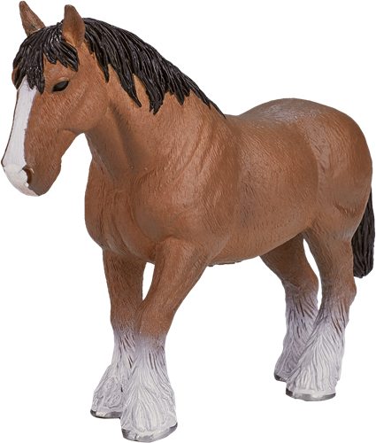 Mojo Horses speelgoed Clydesdale Paard Bruin - 387070