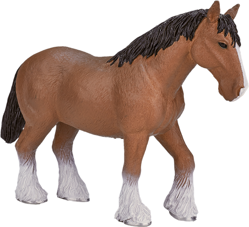 Mojo Horses speelgoed Clydesdale Paard Bruin - 387070
