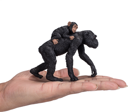 Mojo Juguete de vida silvestre Chimpancé con bebé - 387264-3