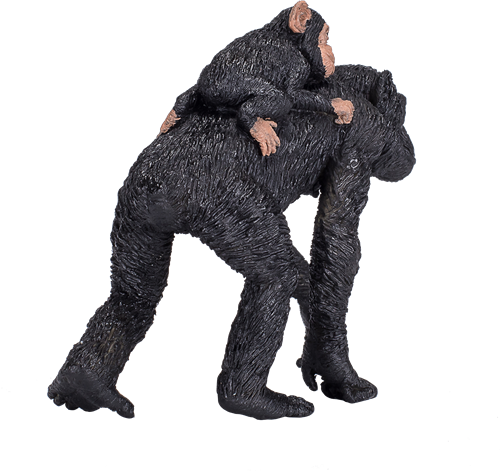 Mojo Juguete de vida silvestre Chimpancé con bebé - 387264-2