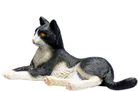 Mojo Mascotas juguete Gato Acostado Negro Blanco - 387367