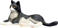 Mojo Mascotas juguete Gato Acostado Negro Blanco - 387367-2