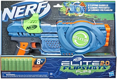Hasbro Nerf blaster Elite 2.0 Flip 8 con 8 dardos