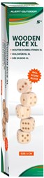 Alert dados XL de madera juego exterior completo con bloc de puntuación