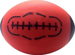 Balón de rugby de espuma rojo 24,5*18 cm