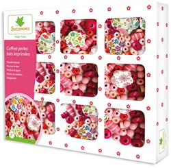 Sycomore caja de cuentas de madera - set creativo para niños