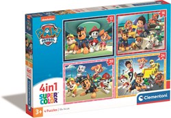 Clementoni Paw Patrol puzzle 4-en-1 juguete de cartón desde 3 años