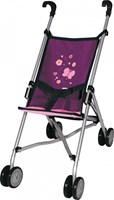Bayer Chic 2000 carrito para muñecas morado con mariposa y cinturón - juguete-2
