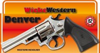 Wicke pistola Denver cromada revólver de juguete 12 disparos