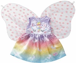 BABY born ropa de muñeca conjunto fantasía mariposa unicornio 43 cm