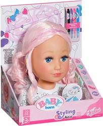 BABY born Styling Head Artist cabeza muñeca creativa accesorios pelo
